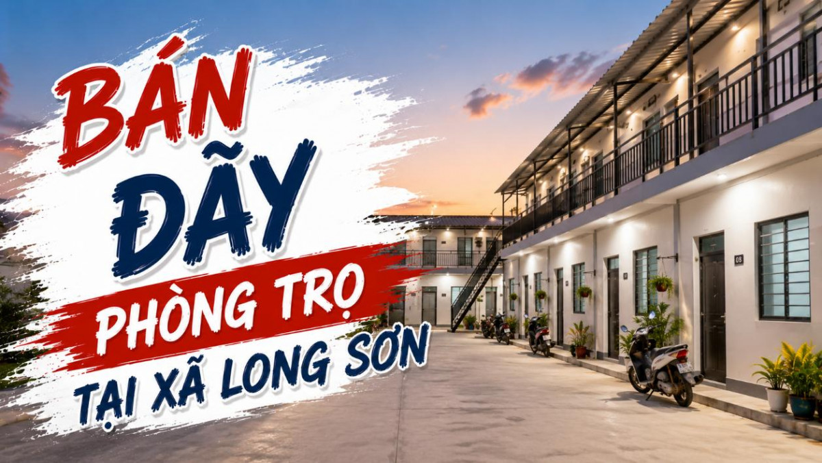 Bán dãy phòng trọ tại Long Sơn, phù hợp khai thác cho thuê