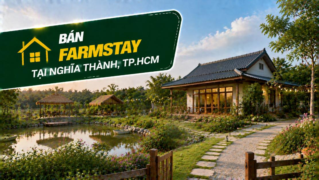 Bán farmstay tại Nghĩa Thành, kết hợp vườn và nghỉ dưỡng