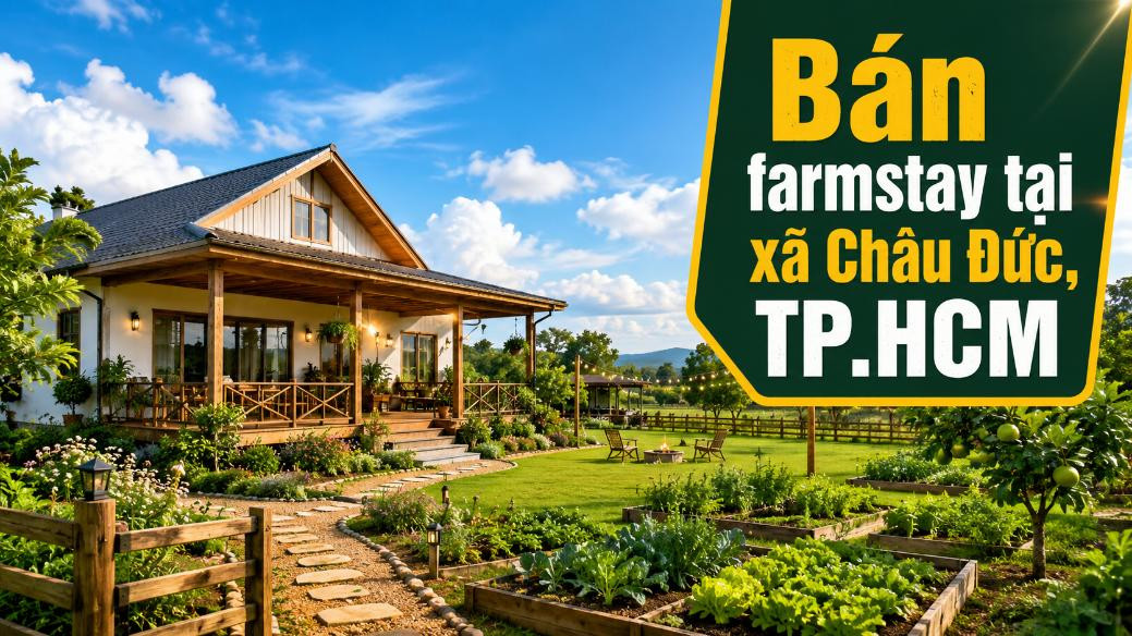 Bán farmstay tại xã Châu Đức, kết hợp vườn và nghỉ dưỡng