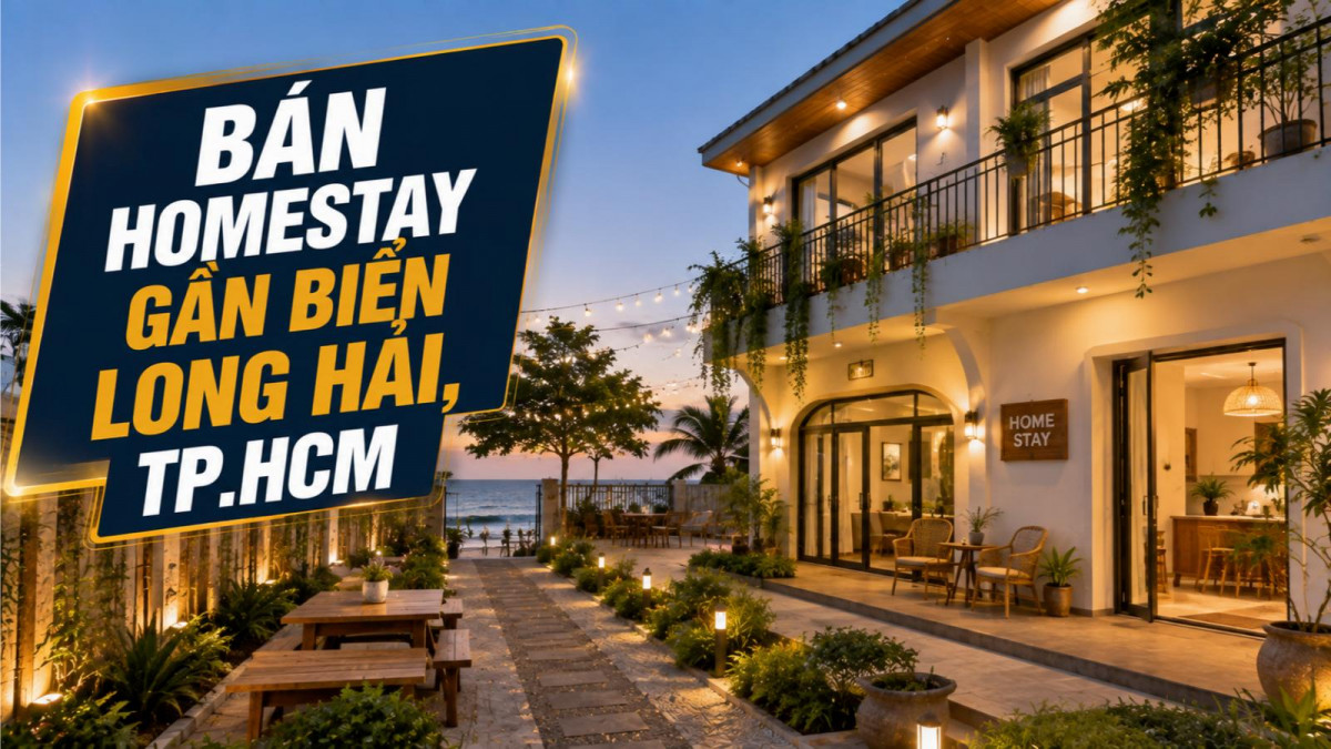 Bán homestay gần biển Long Hải, thuận tiện đón khách