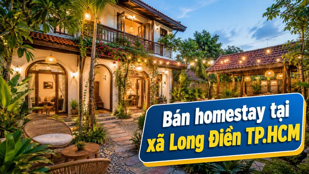 Bán homestay tại Long Điền, phù hợp khai thác lưu trú
