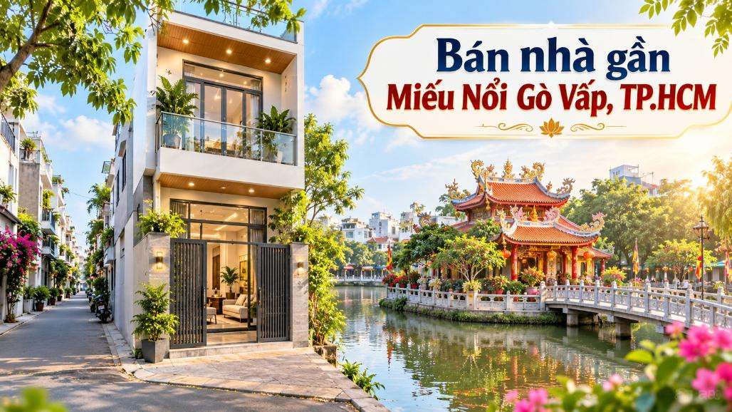 Bán nhà An Nhơn thuận tiện đi Miếu Nổi Gò Vấp
