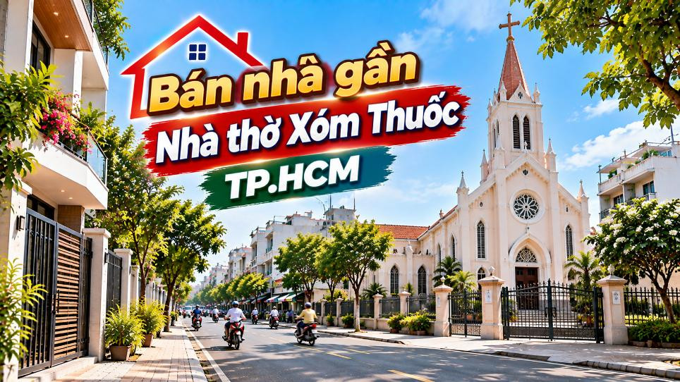 Bán nhà An Nhơn thuận tiện đi Nhà thờ Xóm Thuốc