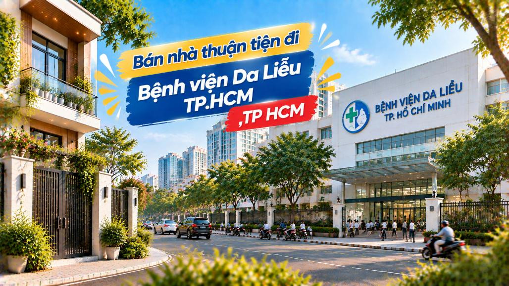 Bán nhà Bàn Cờ thuận tiện đi Bệnh viện Da Liễu TP.HCM