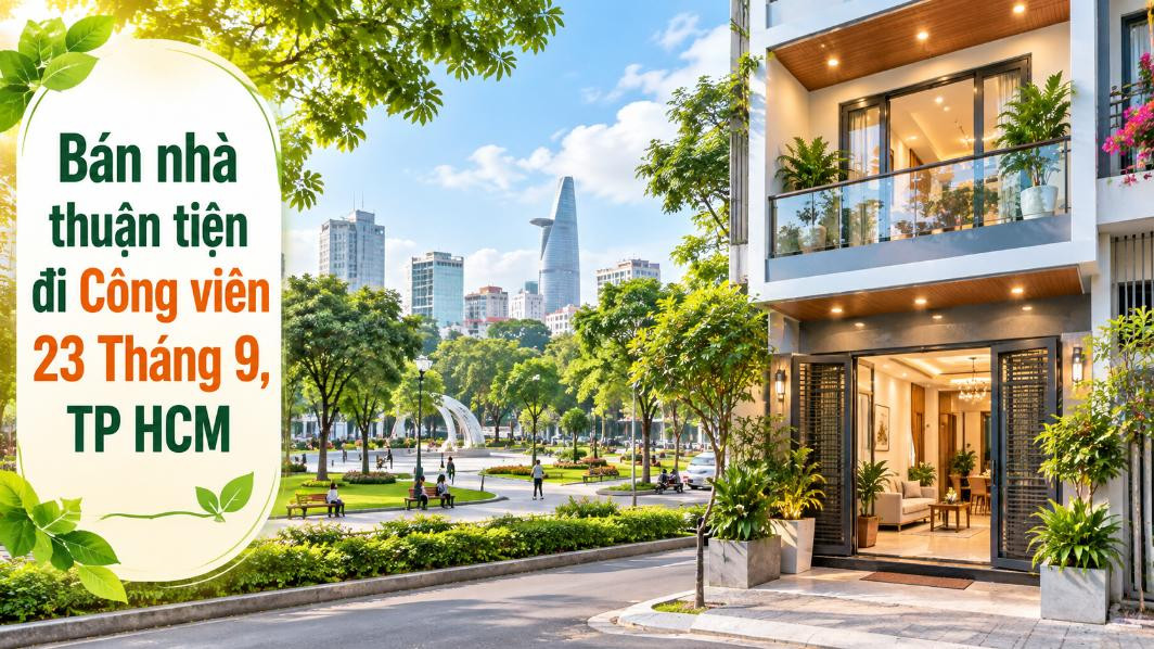Bán nhà Bàn Cờ thuận tiện đi Công viên 23 Tháng 9
