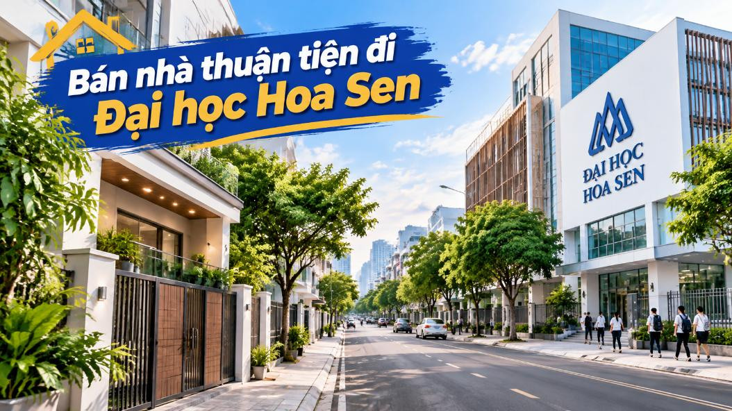Bán nhà Bàn Cờ thuận tiện đi Đại học Hoa Sen