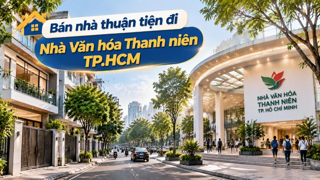 Bán nhà Bàn Cờ thuận tiện đi Nhà Văn hóa Thanh niên TP.HCM