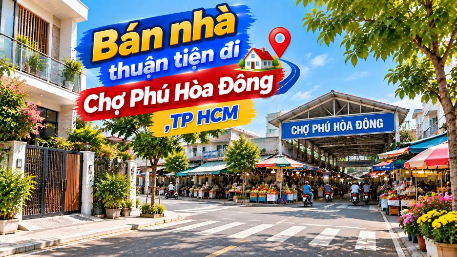 Bán nhà Bình Mỹ thuận tiện đi Chợ Phú Hòa Đông