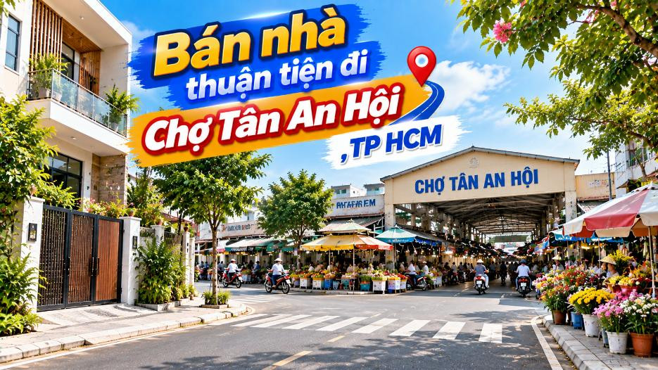 Bán nhà Bình Mỹ thuận tiện đi Chợ Tân An Hội, tiện sinh hoạt