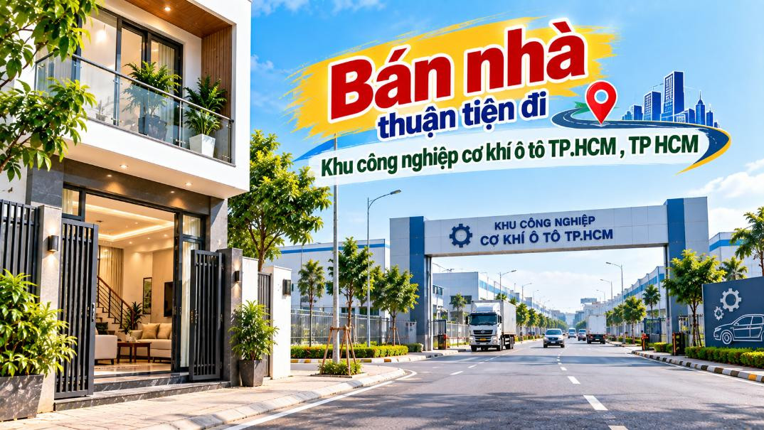 Bán nhà Bình Mỹ thuận tiện đi Khu công nghiệp cơ khí ô tô TP.HCM