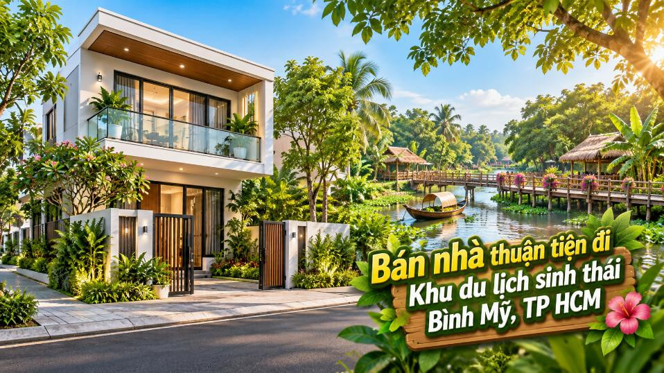Bán nhà Bình Mỹ thuận tiện đi Khu du lịch sinh thái Bình Mỹ