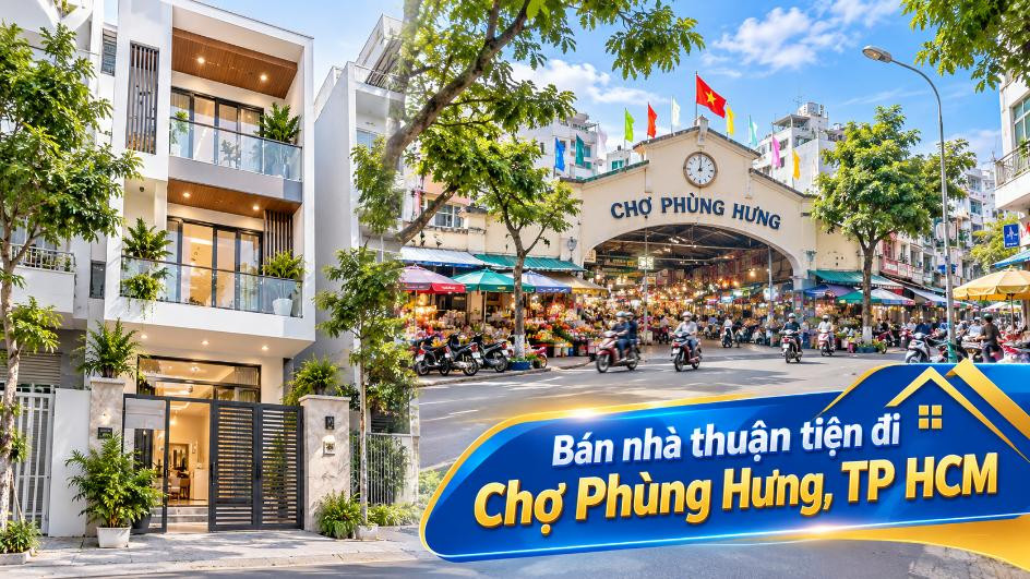 Bán nhà Bình Tây thuận tiện đi Chợ Phùng Hưng, tiện kinh doanh