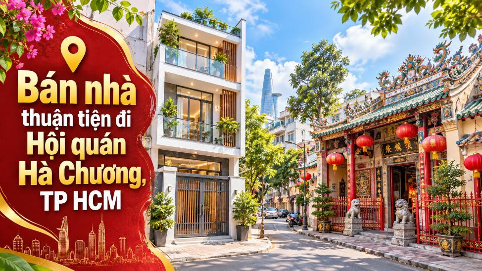 Bán nhà Bình Tây thuận tiện đi Hội quán Hà Chương