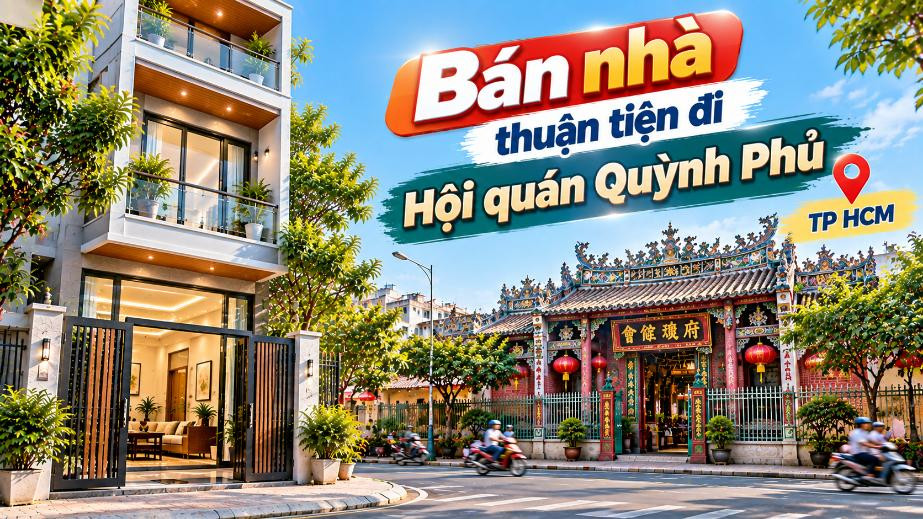 Bán nhà Bình Tây thuận tiện đi Hội quán Quỳnh Phủ