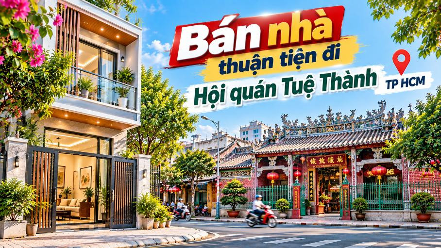 Bán nhà Bình Tây thuận tiện đi Hội quán Tuệ Thành