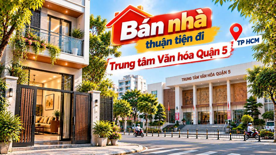 Bán nhà Bình Tây thuận tiện đi Trung tâm Văn hóa Quận 5