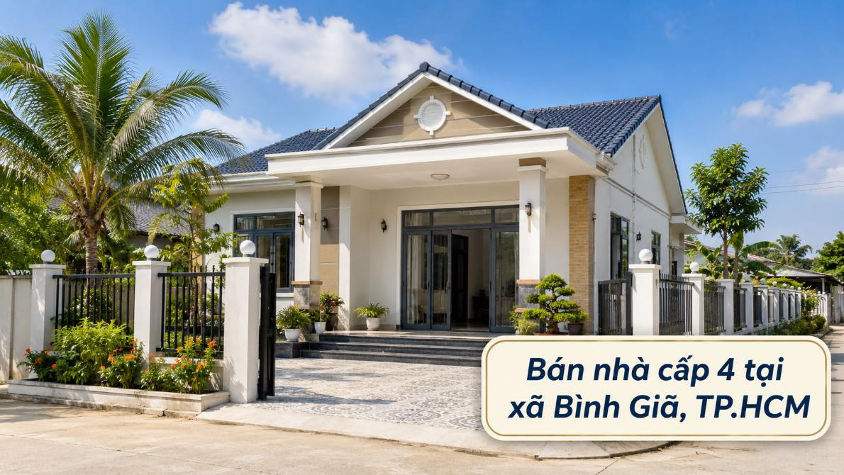 Bán nhà cấp 4 tại Bình Giã, dễ ở và dễ cải tạo