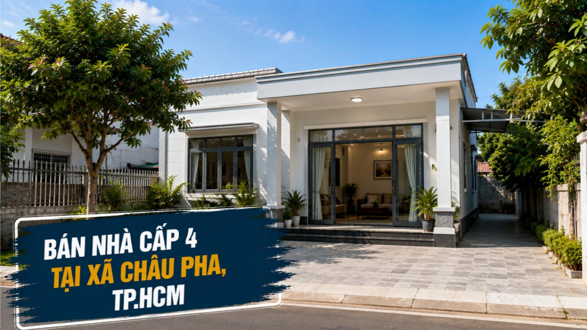 Bán nhà cấp 4 tại Châu Pha, dễ ở và dễ cải tạo