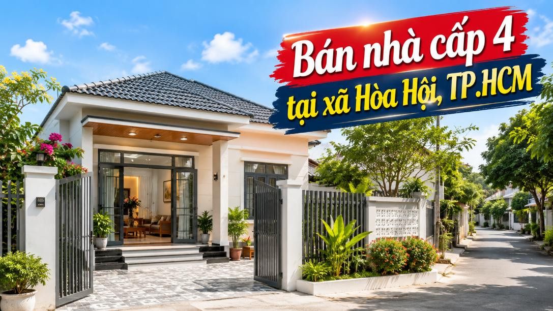 Bán nhà cấp 4 tại Hòa Hội, dễ ở và dễ cải tạo