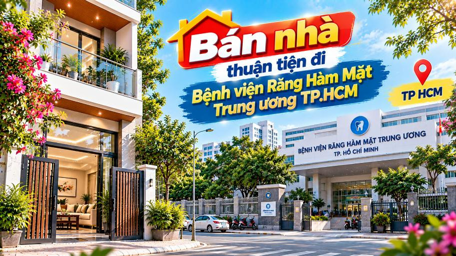Bán nhà Chợ Quán thuận tiện đi Bệnh viện Răng Hàm Mặt Trung ương