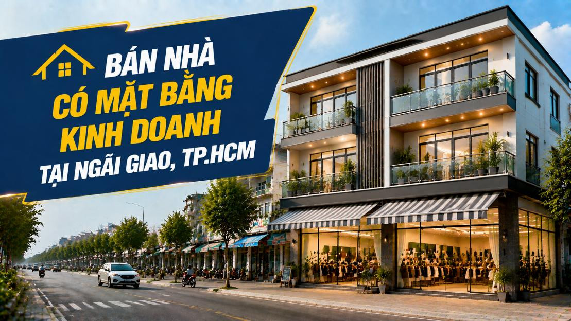 Bán nhà có mặt bằng kinh doanh tại Ngãi Giao, khai thác ngay