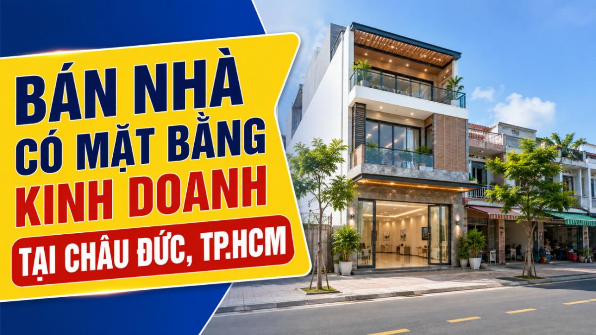 Bán nhà có mặt bằng kinh doanh tại xã Châu Đức