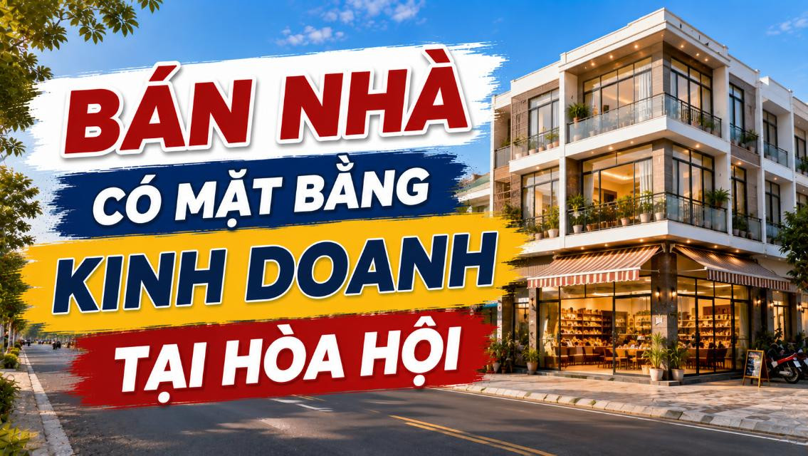 Bán nhà có mặt bằng kinh doanh tại xã Hòa Hội