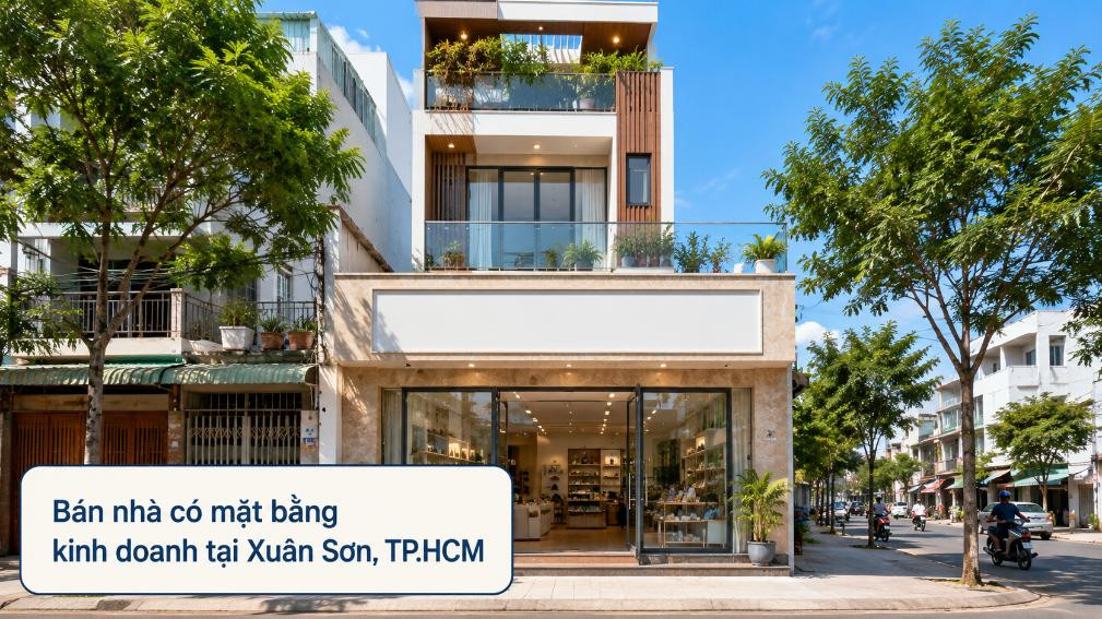 Bán nhà có mặt bằng kinh doanh tại xã Xuân Sơn