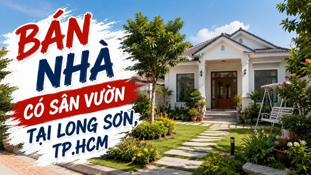 Bán nhà có sân vườn tại Long Sơn, không gian sống rộng thoáng