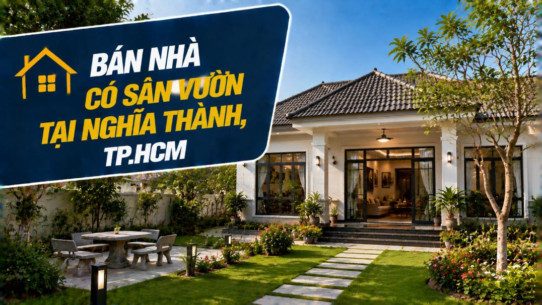 Bán nhà có sân vườn tại Nghĩa Thành, rộng rãi thoáng mát