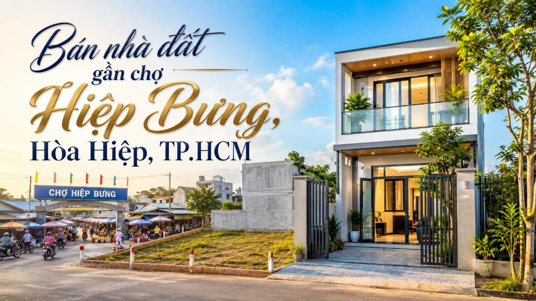 Bán nhà đất gần chợ Hiệp Bưng, xã Hòa Hiệp