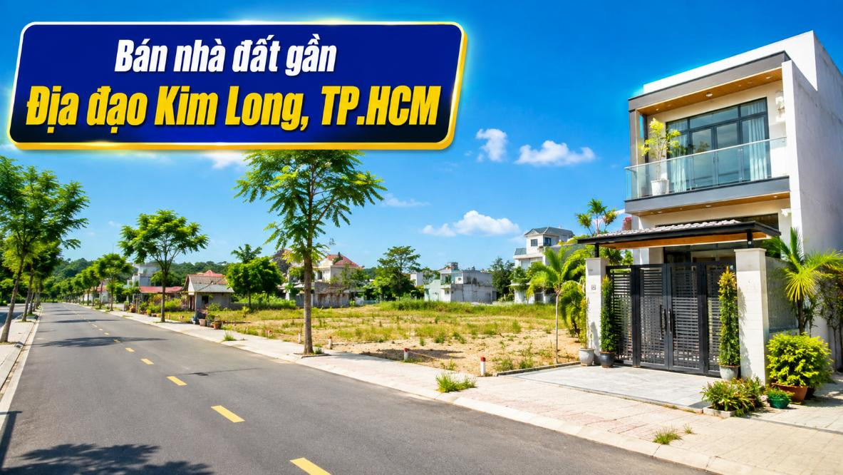 Bán nhà đất gần Địa đạo Kim Long, không gian yên tĩnh