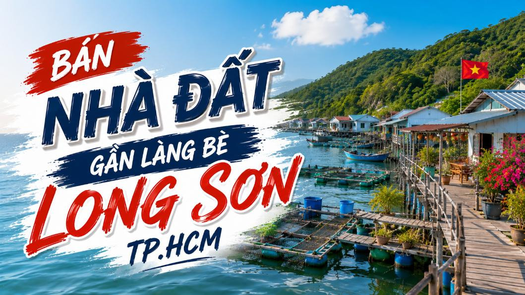 Bán nhà đất gần làng bè Long Sơn, phù hợp ở và kinh doanh