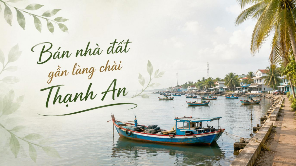 Bán nhà đất gần làng chài Thạnh An, phù hợp ở và kinh doanh