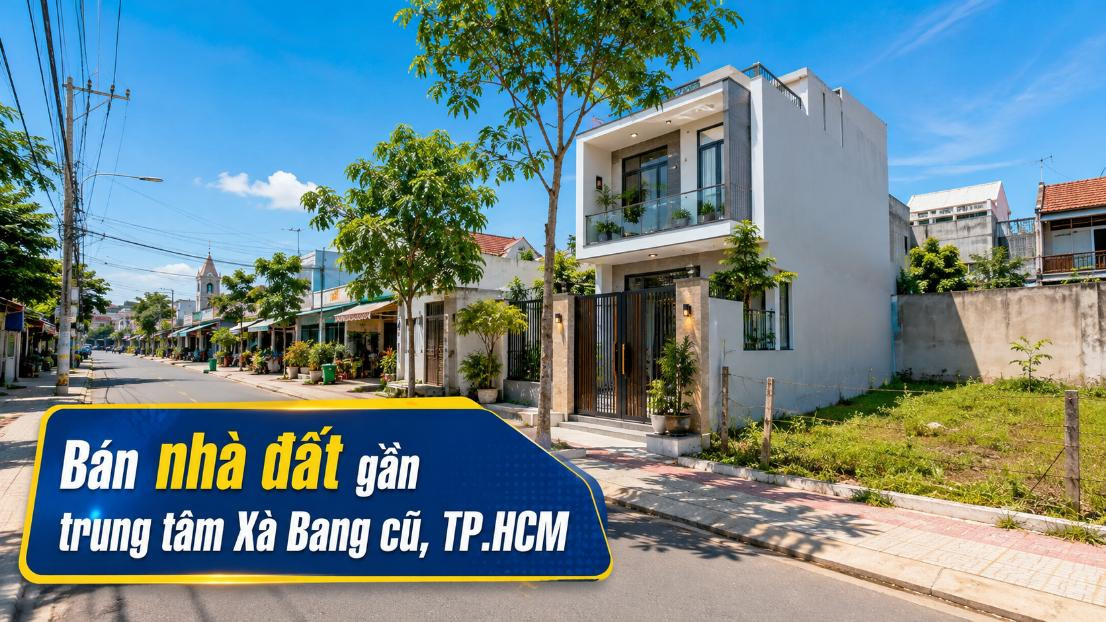 Bán nhà đất gần trung tâm Xà Bang cũ, vị trí thuận tiện
