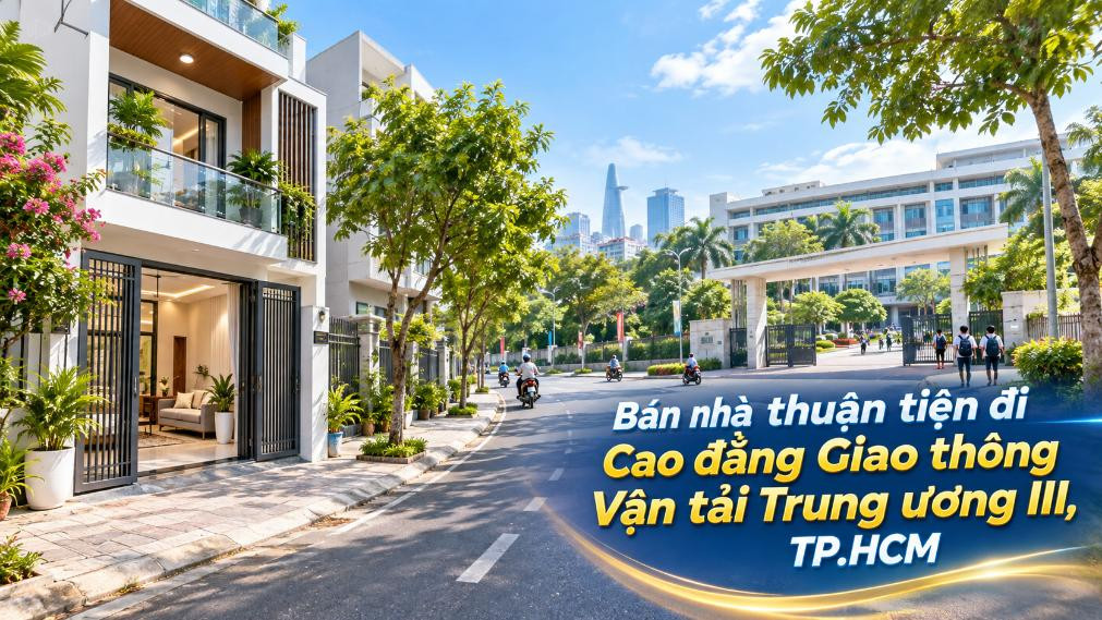 Bán nhà Đông Thạnh thuận tiện đi Cao đẳng GTVT Trung ương III