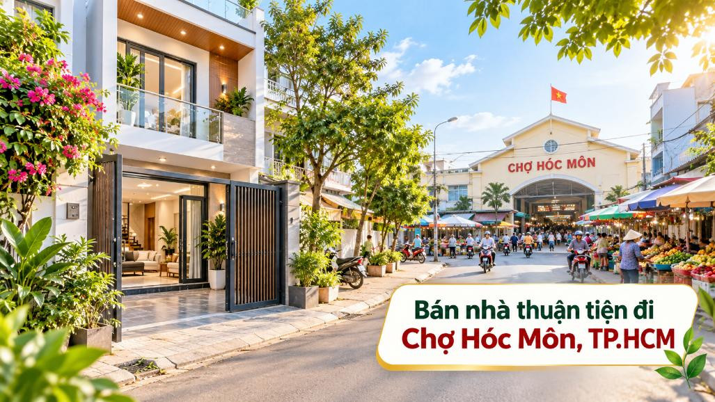 Bán nhà Đông Thạnh thuận tiện đi Chợ Hóc Môn, tiện kinh doanh