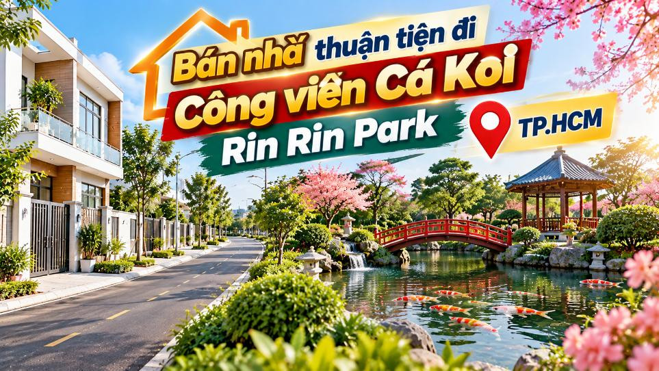 Bán nhà Đông Thạnh thuận tiện đi Công viên Cá Koi Rin Rin Park