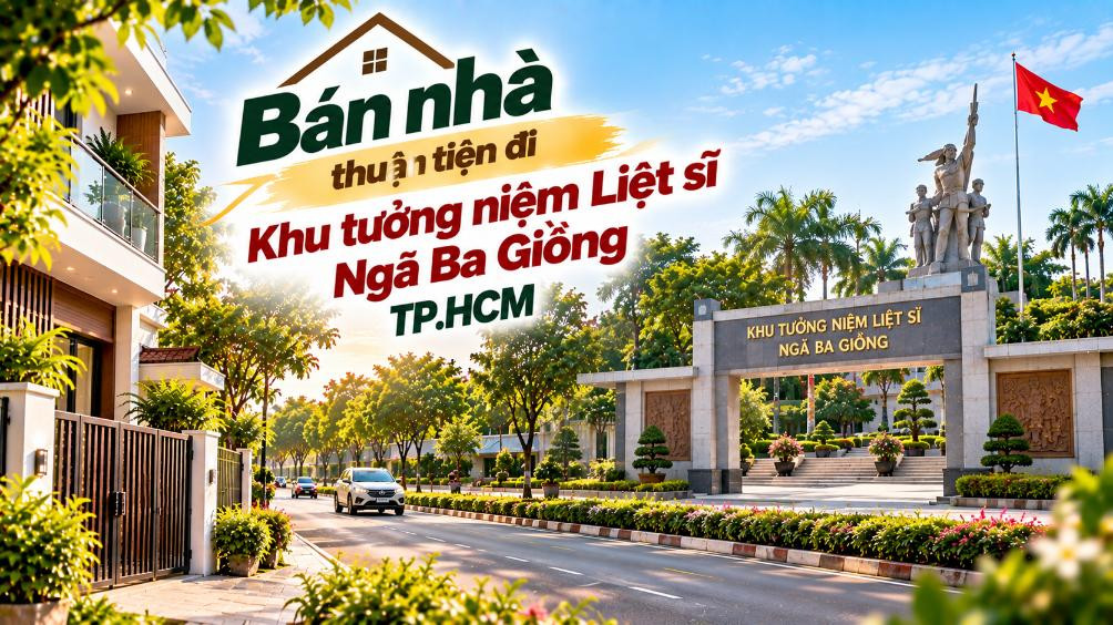 Bán nhà Đông Thạnh thuận tiện đi Khu tưởng niệm Ngã Ba Giồng