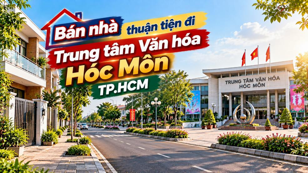 Bán nhà Đông Thạnh thuận tiện đi Trung tâm Văn hóa Hóc Môn
