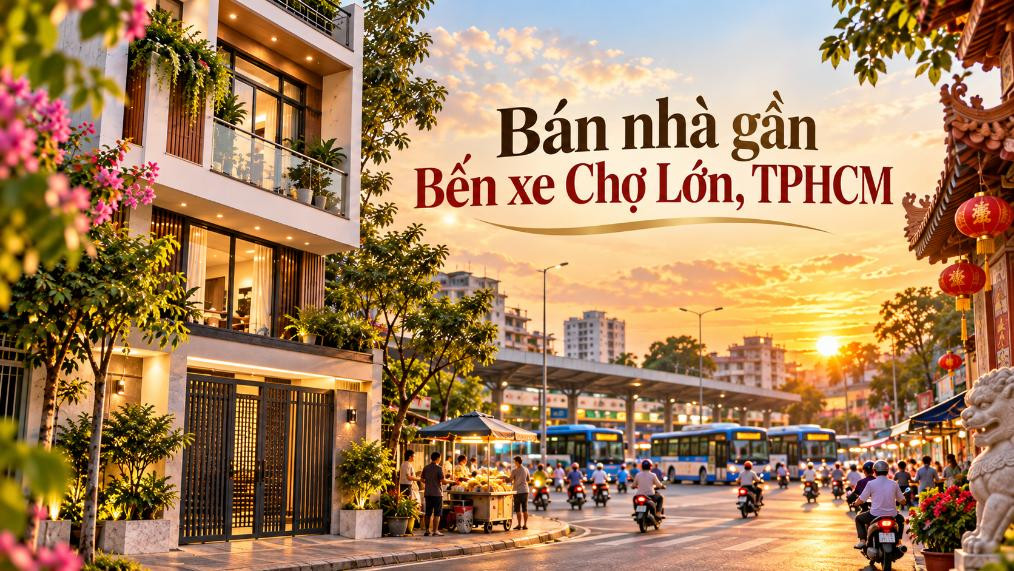Bán nhà gần Bến xe Chợ Lớn – thuận tiện đi lại, dễ kinh doanh
