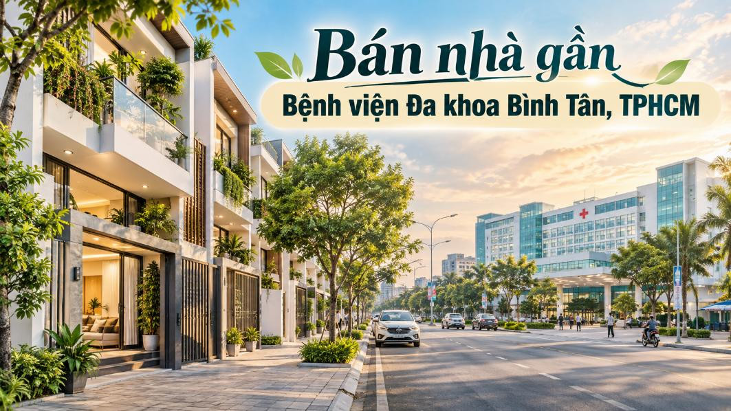 Bán nhà gần Bệnh viện Đa khoa Bình Tân – thuận tiện ở và kinh doanh