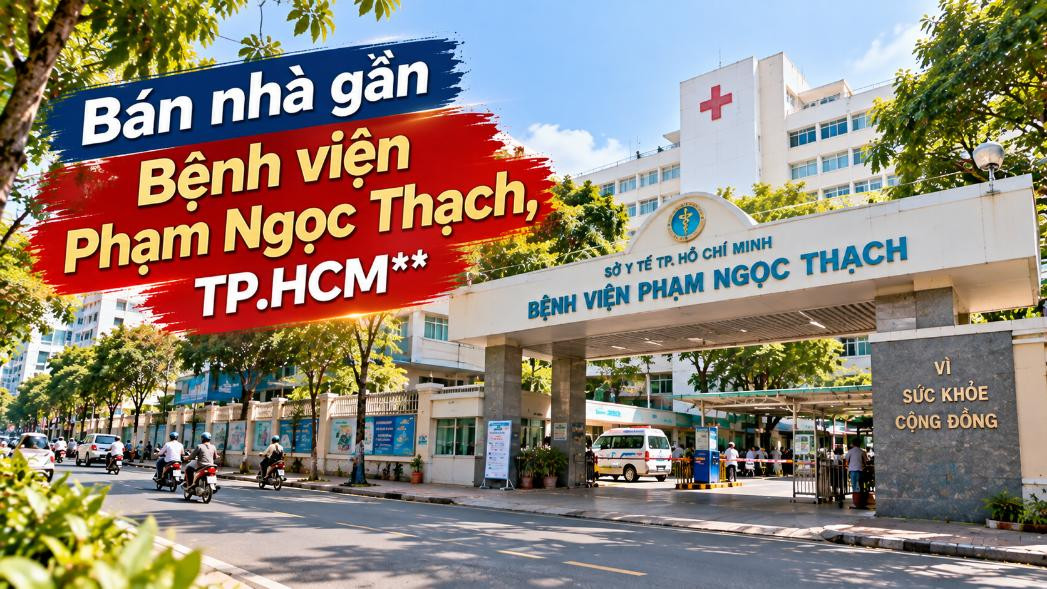 Bán nhà gần Bệnh viện Phạm Ngọc Thạch, vị trí thuận tiện