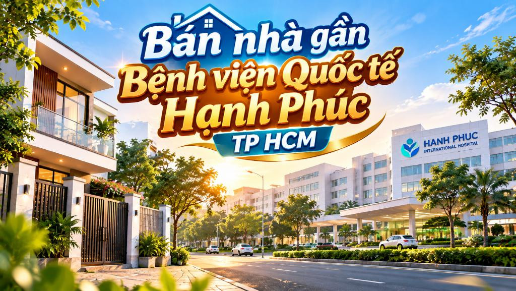 Bán nhà gần Bệnh viện Quốc tế Hạnh Phúc – thuận tiện ở và cho thuê