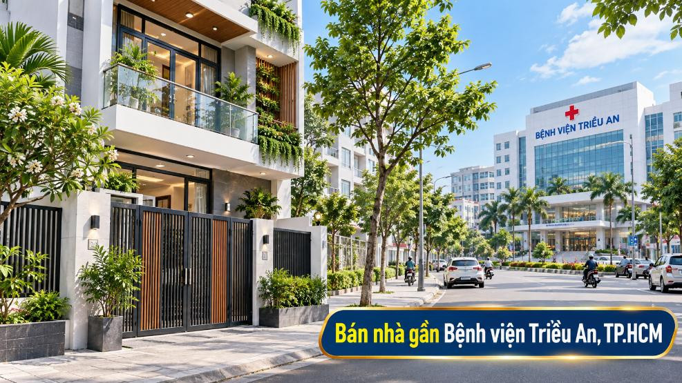 Bán nhà gần Bệnh viện Triều An, vị trí dễ kết nối
