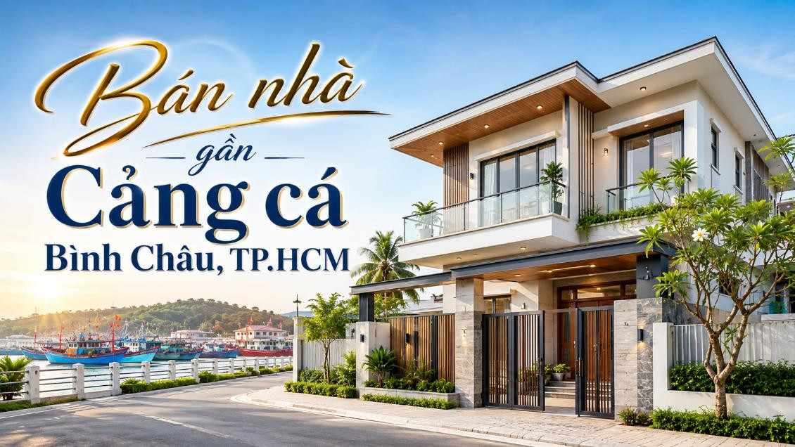 Bán nhà gần Cảng cá Bình Châu, thuận tiện ở và kinh doanh
