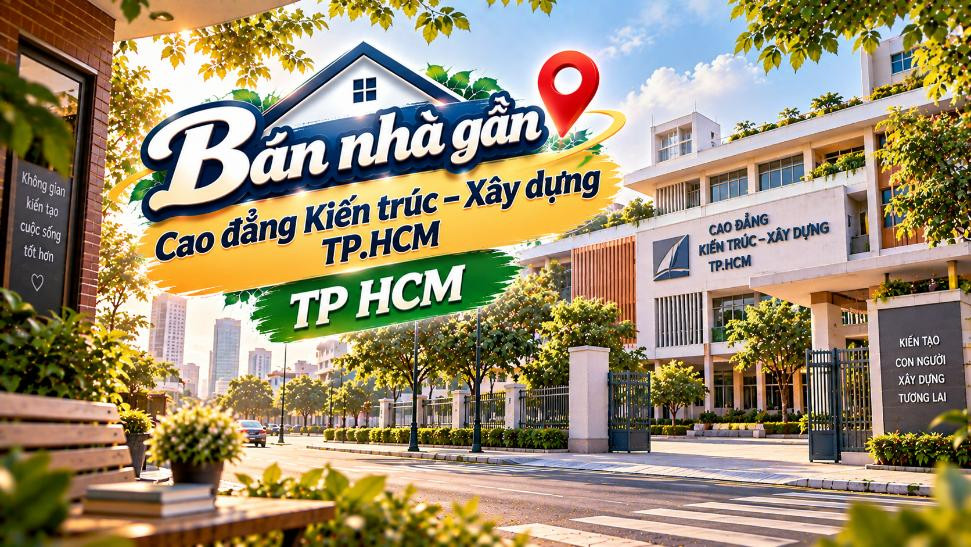 Bán nhà gần Cao đẳng Kiến trúc – Xây dựng – tiện ở, dễ cho thuê