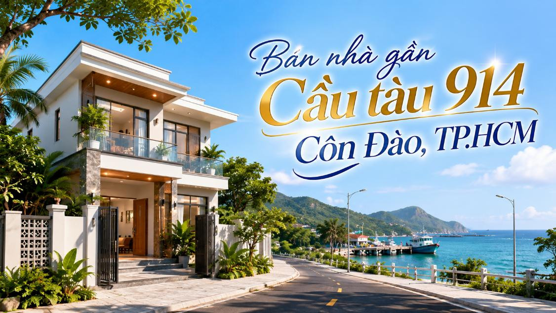 Bán nhà gần Cầu tàu 914 Côn Đảo, vị trí trung tâm