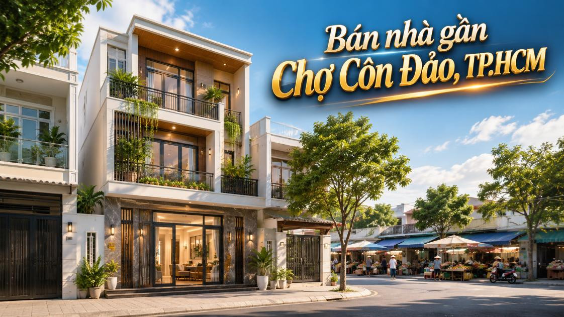 Bán nhà gần Chợ Côn Đảo, thuận tiện ở và kinh doanh