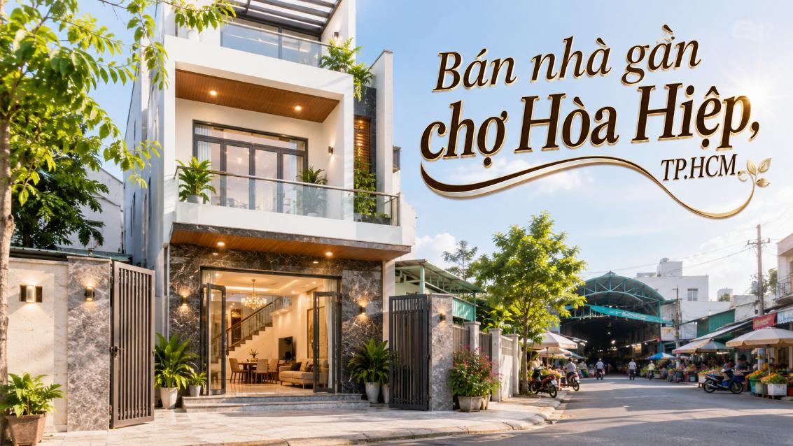 Bán nhà gần chợ Hòa Hiệp, tiện sinh hoạt và kinh doanh